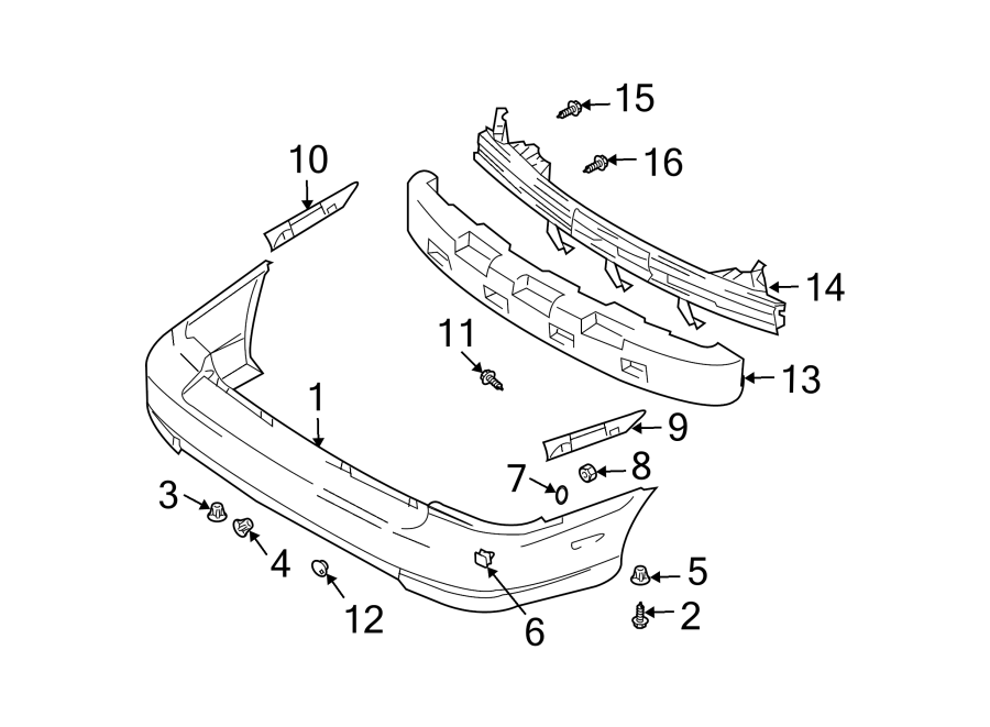 11REAR BUMPER. BUMPER & COMPONENTS.https://images.simplepart.com/images/parts/motor/fullsize/1041895.png