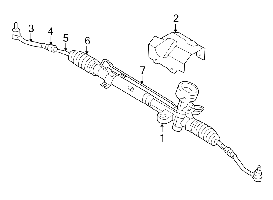 Diagram STEERING GEAR & LINKAGE. for your Hyundai