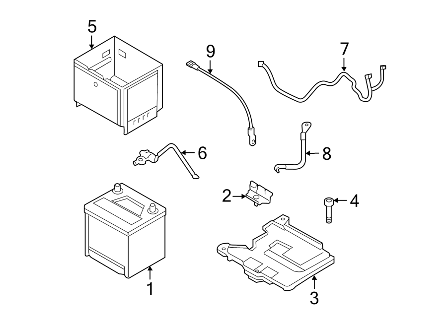 Diagram BATTERY. for your 2008 Hyundai Tucson   