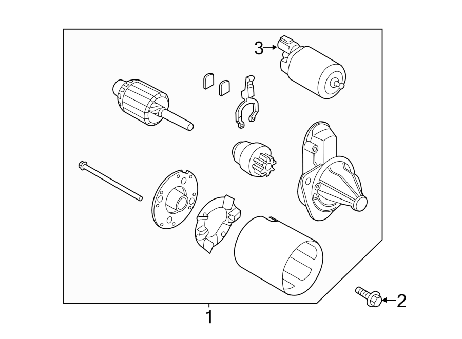 Diagram STARTER. for your 2019 Hyundai Kona   