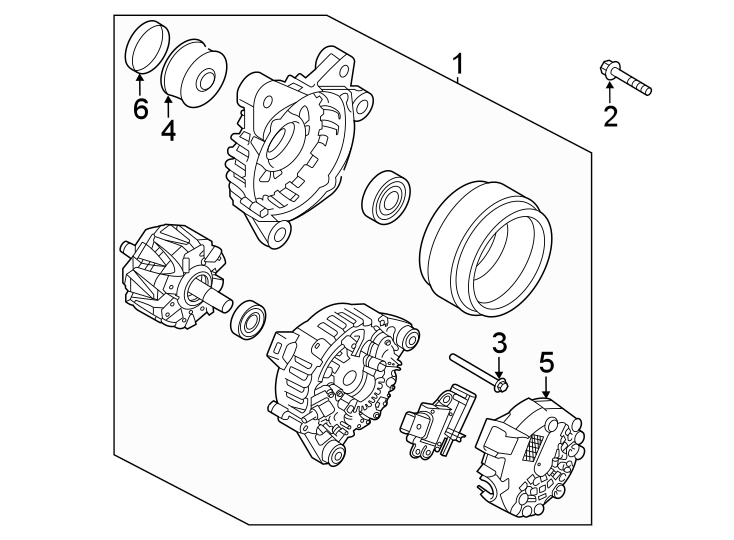 Diagram Alternator. for your 2013 Hyundai Elantra  GL Sedan 