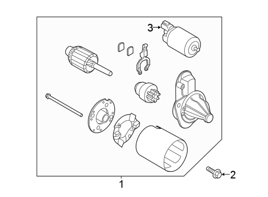 Diagram STARTER. for your 2019 Hyundai Kona   