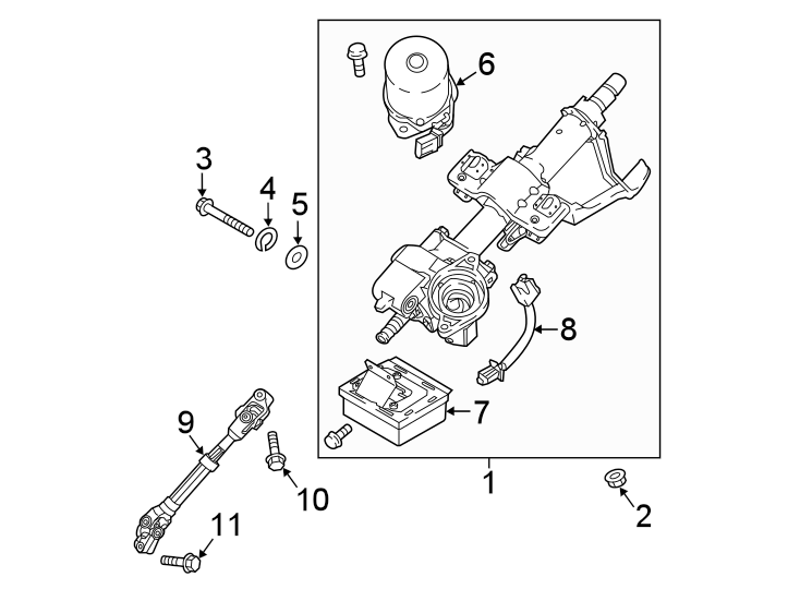 7Steering column assembly.https://images.simplepart.com/images/parts/motor/fullsize/1045235.png