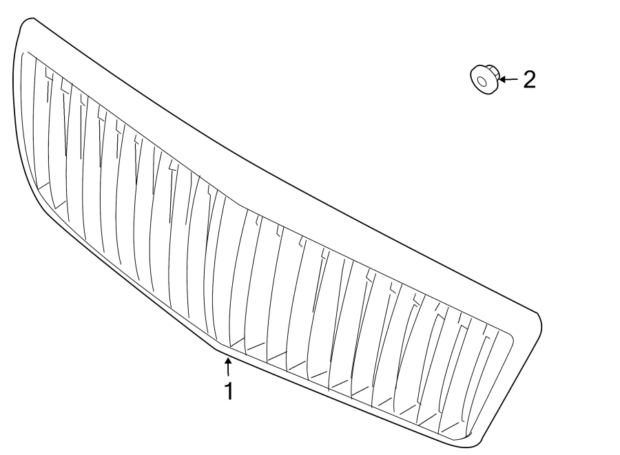 Diagram GRILLE & COMPONENTS. for your 2021 Hyundai Ioniq   