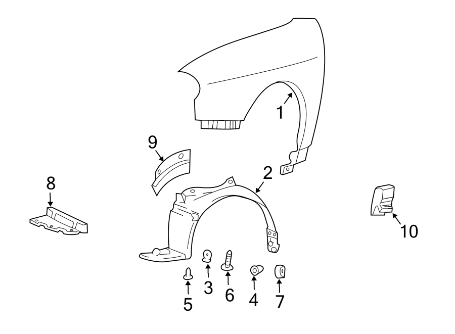 6FENDER & COMPONENTS.https://images.simplepart.com/images/parts/motor/fullsize/1050100.png