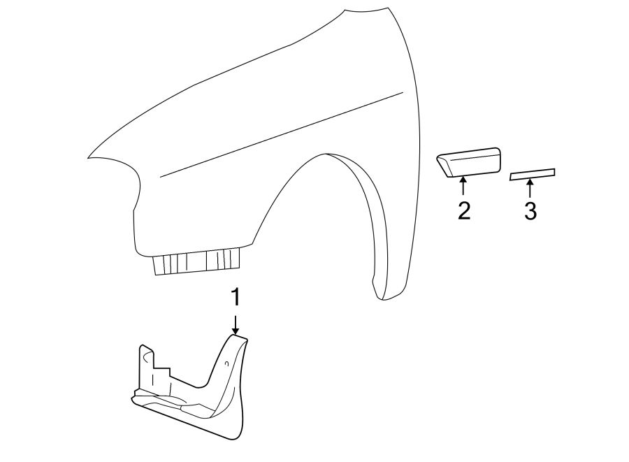 1FENDER. EXTERIOR TRIM.https://images.simplepart.com/images/parts/motor/fullsize/1050105.png