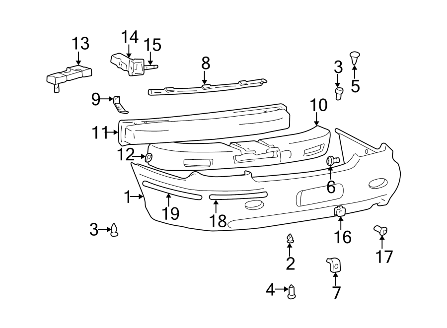 15REAR BUMPER. BUMPER & COMPONENTS.https://images.simplepart.com/images/parts/motor/fullsize/1050575.png