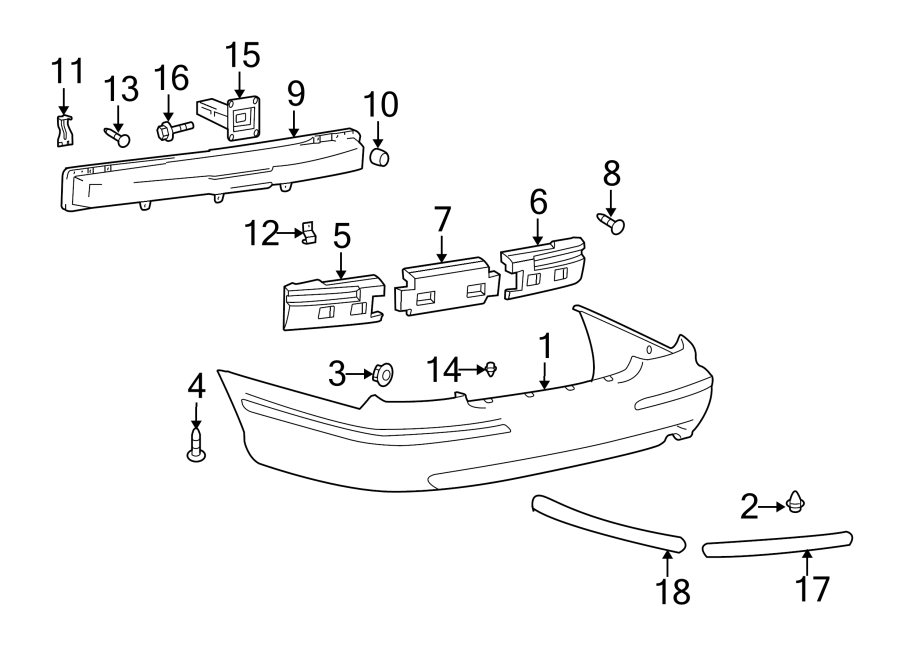 17REAR BUMPER. BUMPER & COMPONENTS.https://images.simplepart.com/images/parts/motor/fullsize/1050576.png