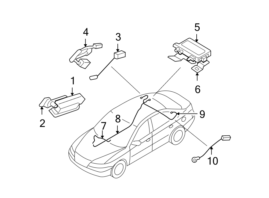 Diagram ANTENNA. for your 2021 Hyundai Tucson  SEL Sport Utility 