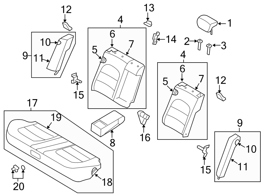 8SEATS & TRACKS. REAR SEAT COMPONENTS.https://images.simplepart.com/images/parts/motor/fullsize/1051320.png