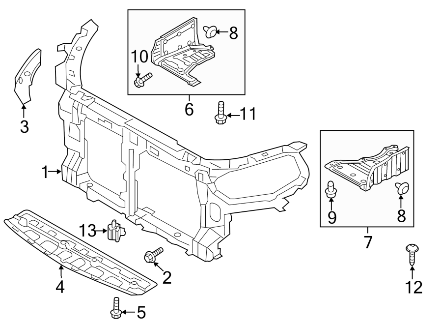 3RADIATOR SUPPORT.https://images.simplepart.com/images/parts/motor/fullsize/1052025.png