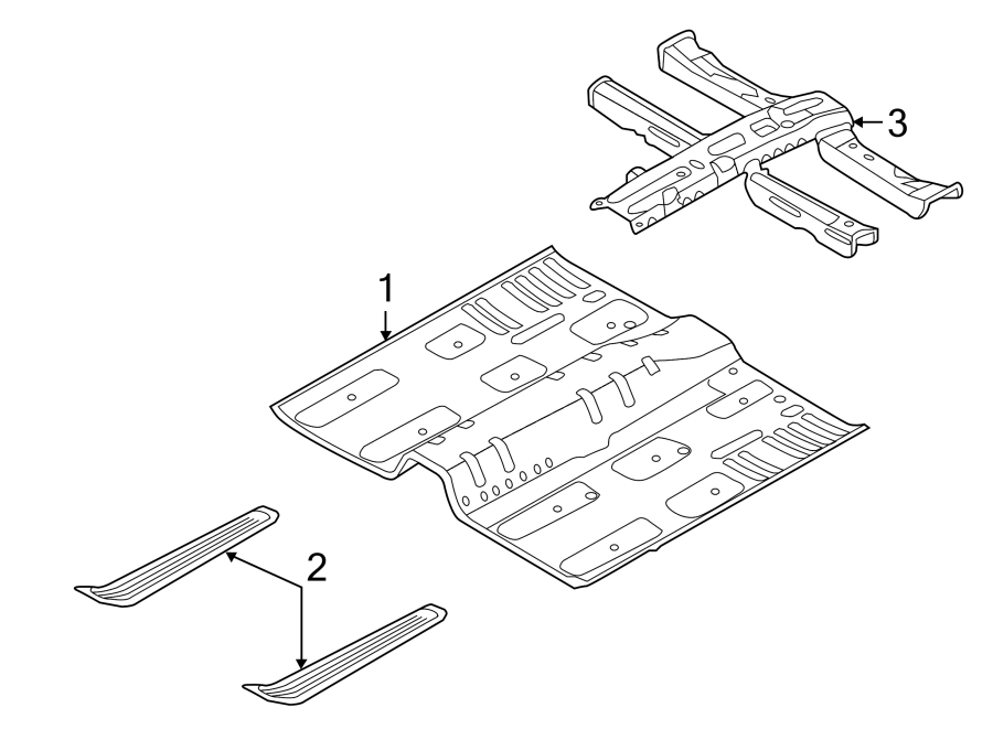 Diagram PILLARS. ROCKER & FLOOR. FLOOR & RAILS. for your 2011 Hyundai Equus   