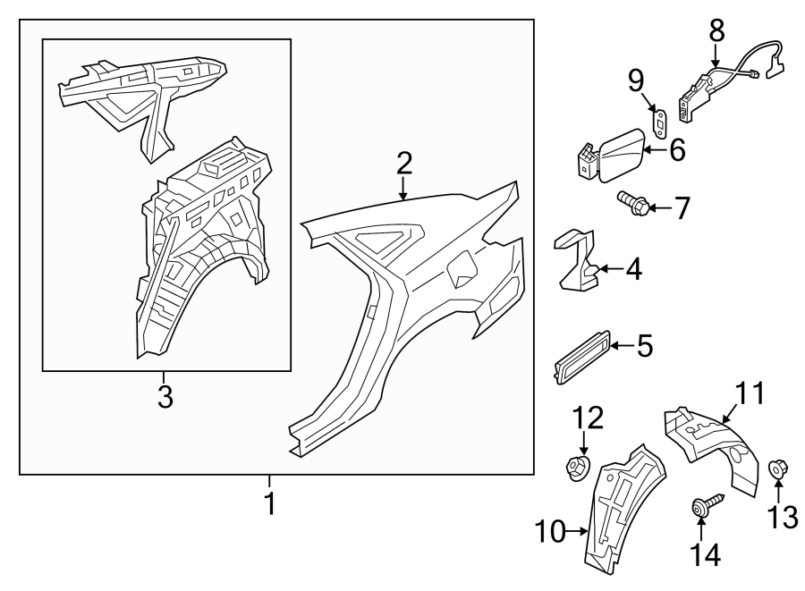 13QUARTER PANEL & COMPONENTS.https://images.simplepart.com/images/parts/motor/fullsize/1052425.png