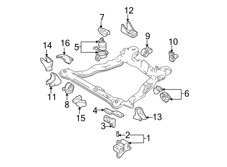 9ENGINE / TRANSAXLE. ENGINE & TRANS MOUNTING.https://images.simplepart.com/images/parts/motor/fullsize/1055155.png