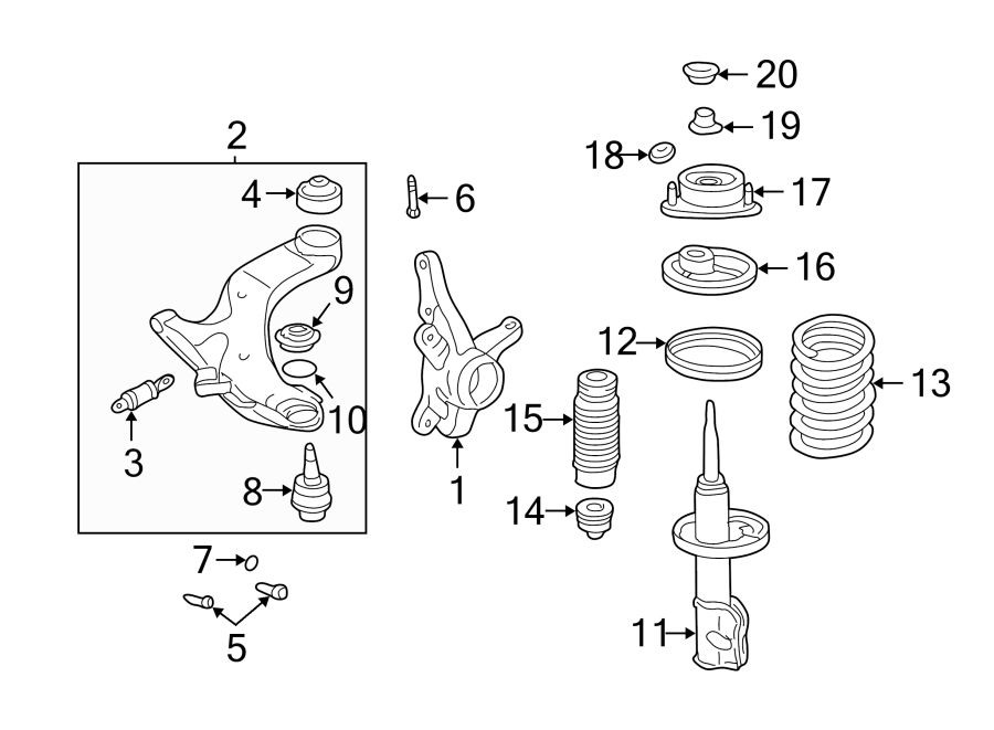 14FRONT SUSPENSION. SUSPENSION COMPONENTS.https://images.simplepart.com/images/parts/motor/fullsize/1055185.png