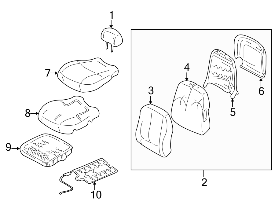 3SEATS & TRACKS. FRONT SEAT COMPONENTS.https://images.simplepart.com/images/parts/motor/fullsize/1055300.png