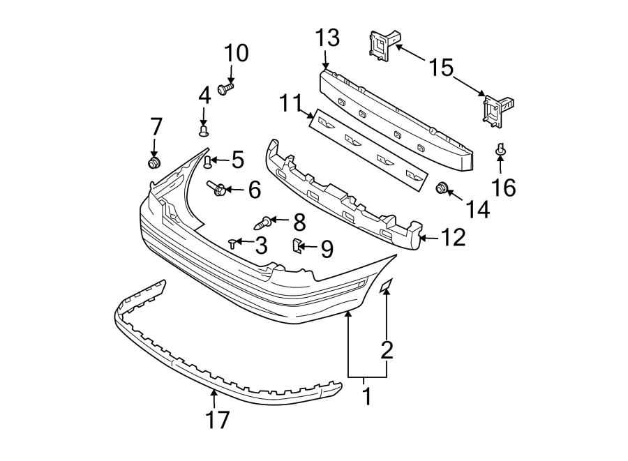 10REAR BUMPER. BUMPER & COMPONENTS.https://images.simplepart.com/images/parts/motor/fullsize/1055540.png