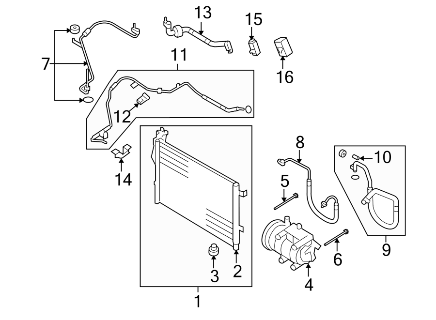 6Air conditioner & heater. Compressor & lines.https://images.simplepart.com/images/parts/motor/fullsize/1056055.png