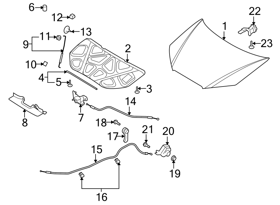 17Hood & components.https://images.simplepart.com/images/parts/motor/fullsize/1056070.png