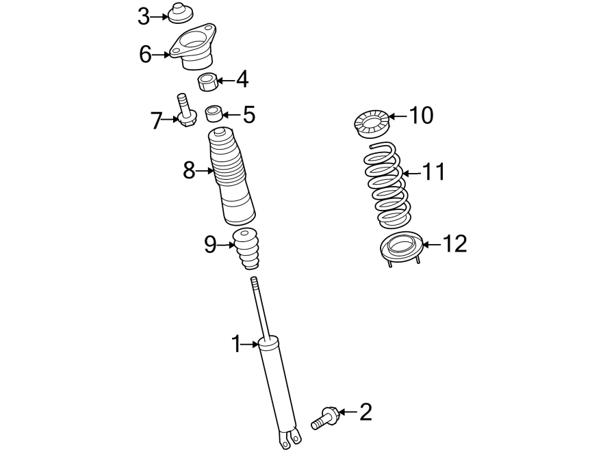 Diagram REAR SUSPENSION. STRUTS & COMPONENTS. for your 2009 Hyundai Elantra   