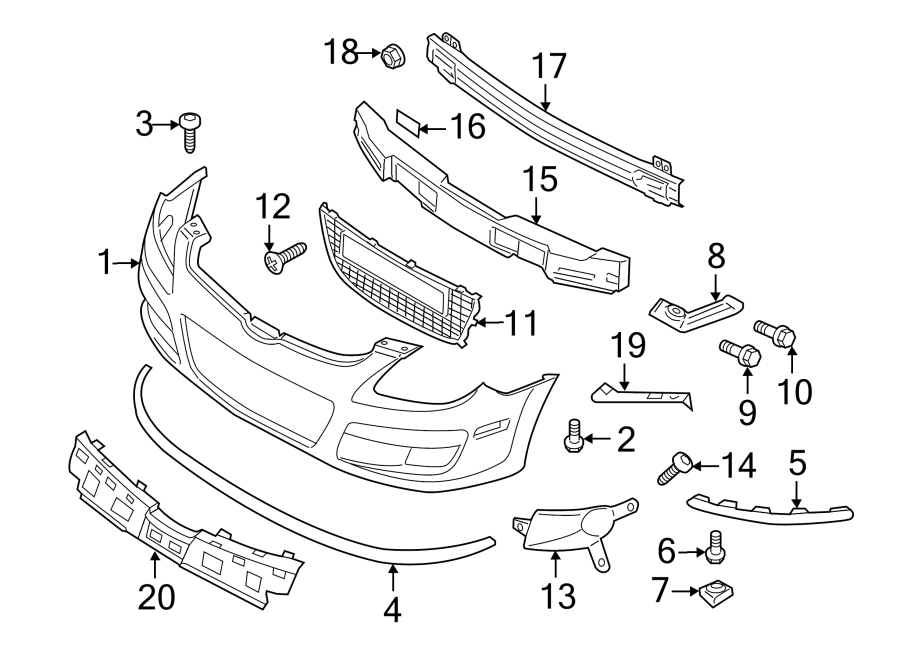 3FRONT BUMPER. BUMPER & COMPONENTS.https://images.simplepart.com/images/parts/motor/fullsize/1056530.png