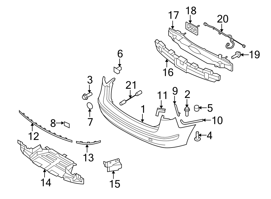 1REAR BUMPER. BUMPER & COMPONENTS.https://images.simplepart.com/images/parts/motor/fullsize/1056815.png