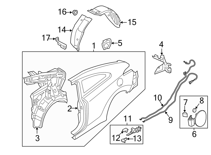 8QUARTER PANEL & COMPONENTS.https://images.simplepart.com/images/parts/motor/fullsize/1057725.png