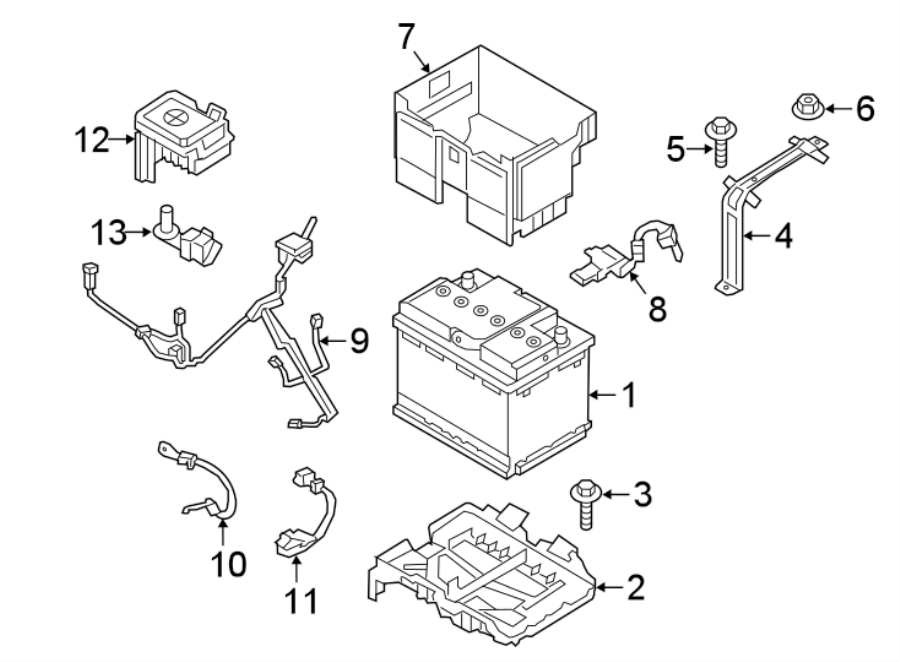 Diagram BATTERY. for your 2017 Hyundai Elantra   