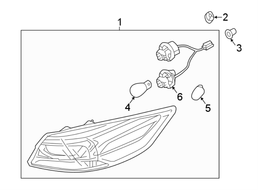 Diagram REAR LAMPS. TAIL LAMPS. for your 1989 Hyundai Sonata   