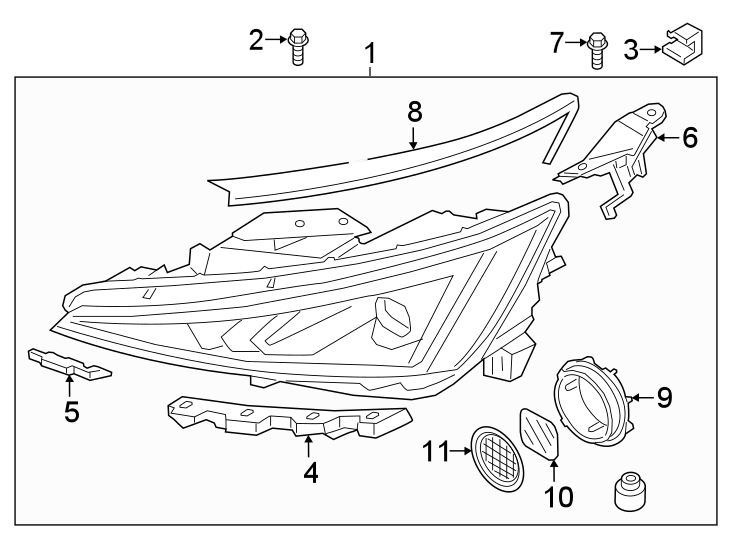 10FRONT LAMPS. HEADLAMP COMPONENTS.https://images.simplepart.com/images/parts/motor/fullsize/1058715.png