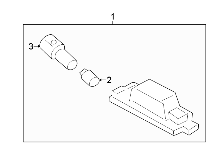 Diagram REAR LAMPS. LICENSE LAMPS. for your 2022 Hyundai Accent   