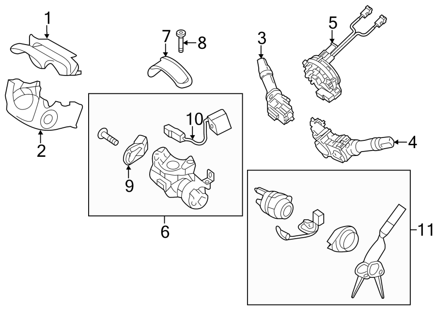 6STEERING COLUMN. SHROUD. SWITCHES & LEVERS.https://images.simplepart.com/images/parts/motor/fullsize/1059205.png