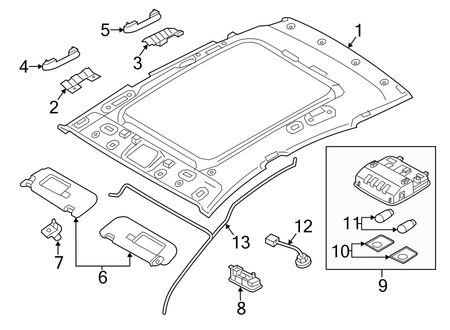 Diagram INTERIOR TRIM. for your Hyundai
