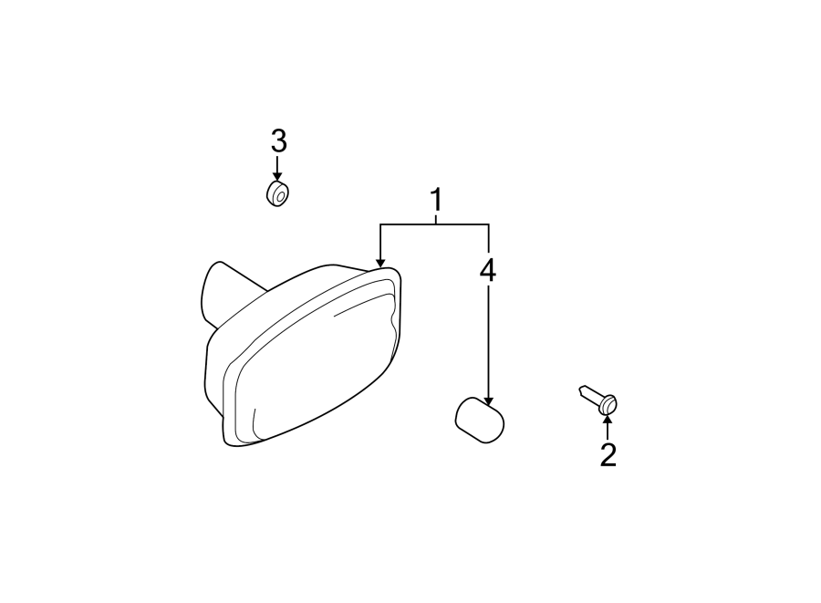 Diagram FRONT LAMPS. SIDE MARKER LAMPS. for your 2002 Hyundai Santa Fe 2.4L A/T FWD Base Sport Utility 
