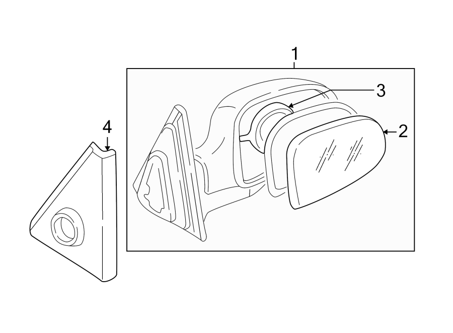 Diagram FRONT DOOR. OUTSIDE MIRRORS. for your 2007 Hyundai Sonata   