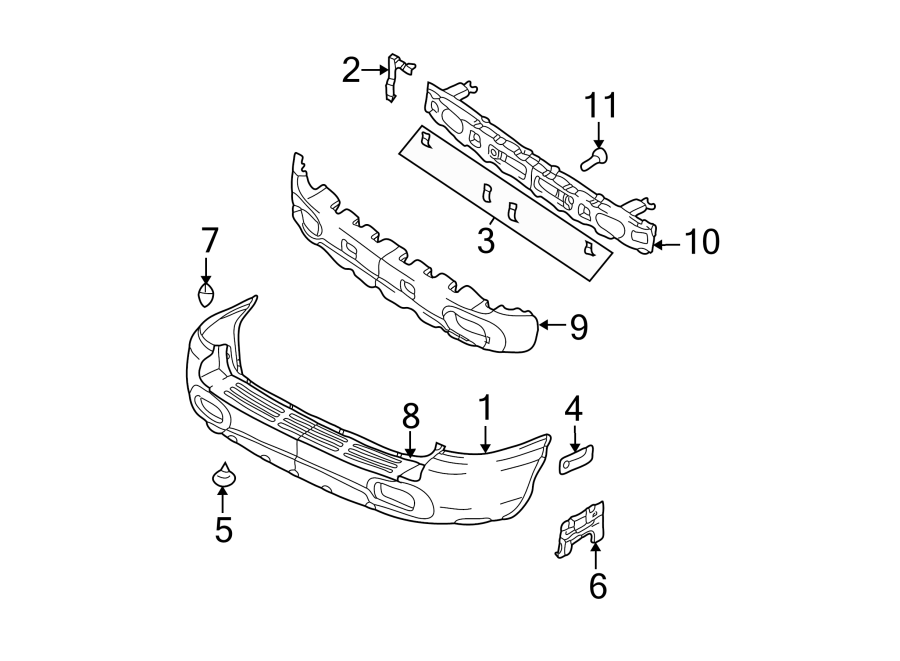 6REAR BUMPER. BUMPER & COMPONENTS.https://images.simplepart.com/images/parts/motor/fullsize/1060630.png