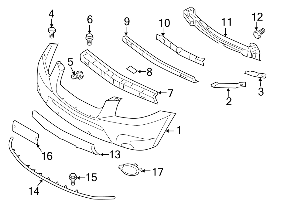 6FRONT BUMPER. BUMPER & COMPONENTS.https://images.simplepart.com/images/parts/motor/fullsize/1061010.png