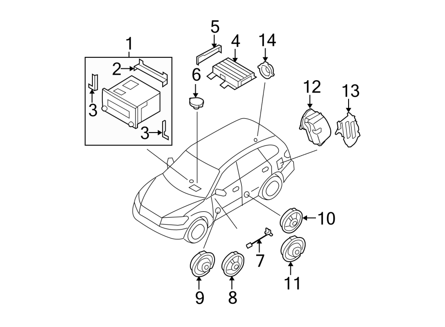 Diagram INSTRUMENT PANEL. SOUND SYSTEM. for your 2006 Hyundai Sonata   