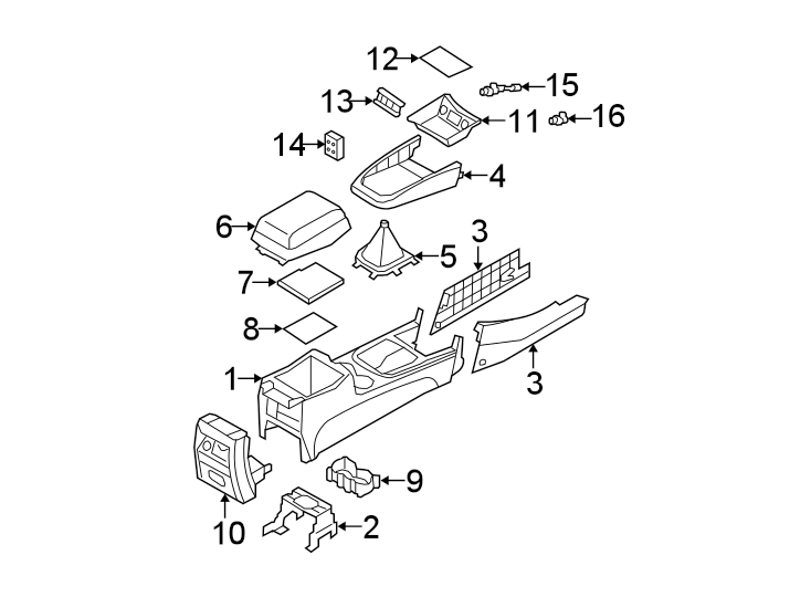 Diagram CONSOLE. for your Hyundai
