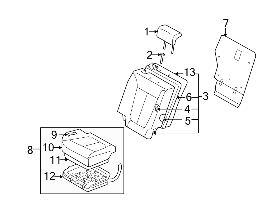 7SEATS & TRACKS. SECOND ROW SEATS.https://images.simplepart.com/images/parts/motor/fullsize/1061420.png