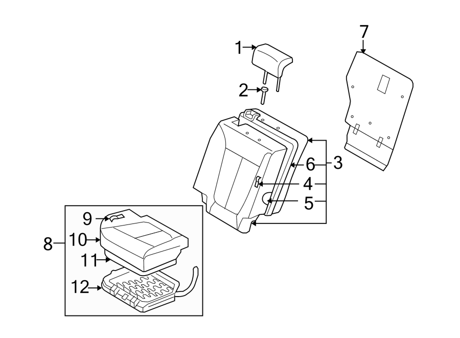 7SEATS & TRACKS. SECOND ROW SEATS.https://images.simplepart.com/images/parts/motor/fullsize/1061430.png