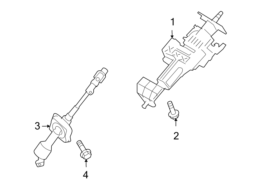 Diagram STEERING COLUMN ASSEMBLY. for your 2008 Hyundai Azera   