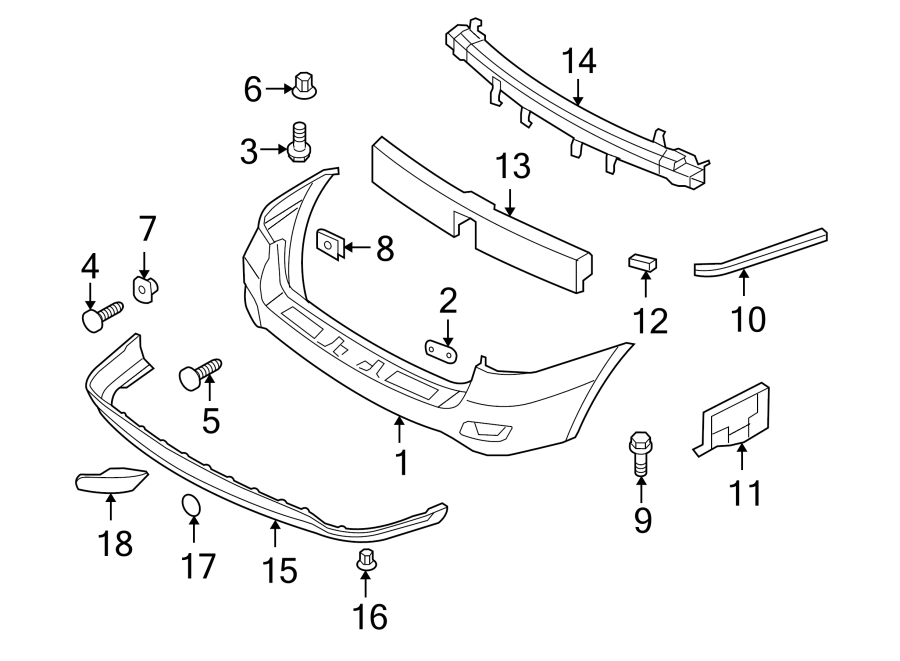 9REAR BUMPER. BUMPER & COMPONENTS.https://images.simplepart.com/images/parts/motor/fullsize/1062760.png