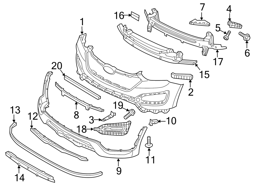 4FRONT BUMPER & GRILLE. BUMPER & COMPONENTS.https://images.simplepart.com/images/parts/motor/fullsize/1063010.png