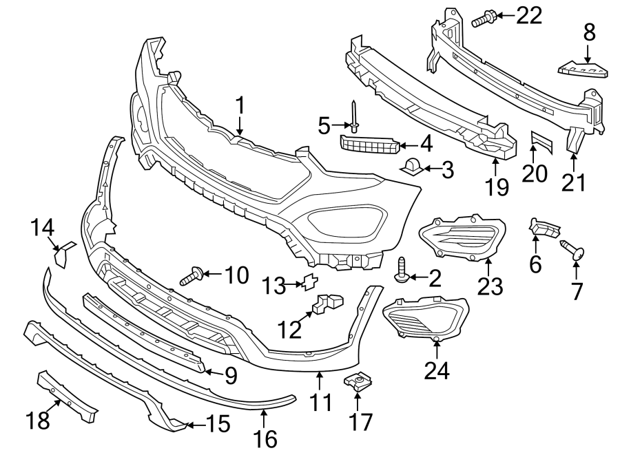 6FRONT BUMPER & GRILLE. BUMPER & COMPONENTS.https://images.simplepart.com/images/parts/motor/fullsize/1063020.png