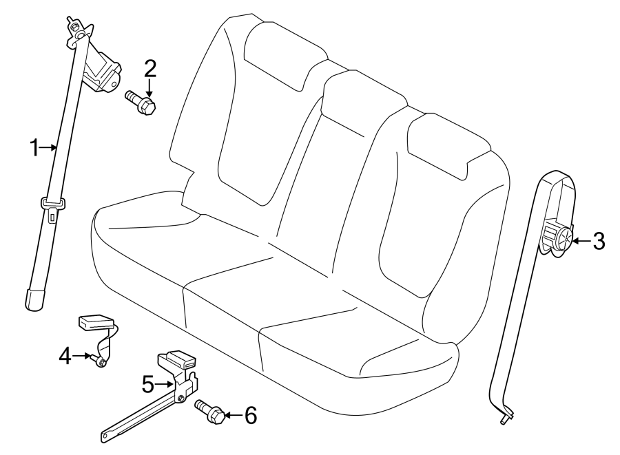 2RESTRAINT SYSTEMS. REAR SEAT BELTS.https://images.simplepart.com/images/parts/motor/fullsize/1063427.png