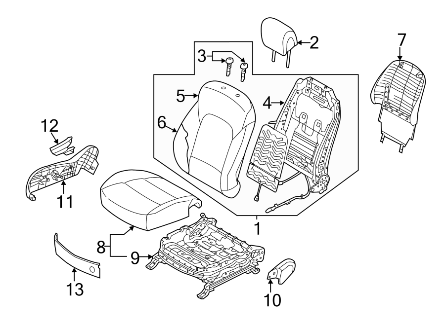 3SEATS & TRACKS. PASSENGER SEAT COMPONENTS.https://images.simplepart.com/images/parts/motor/fullsize/1063470.png