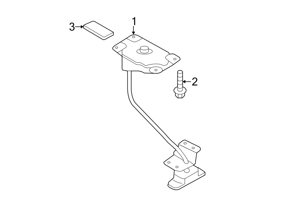 Diagram REAR BODY & FLOOR. SPARE TIRE CARRIER. for your 2009 Hyundai Santa Fe   