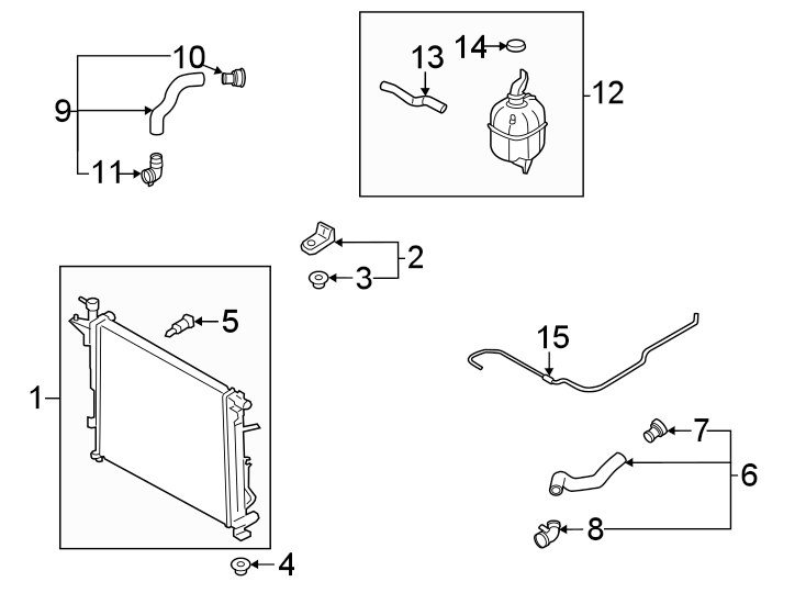 9Radiator & components.https://images.simplepart.com/images/parts/motor/fullsize/1064093.png