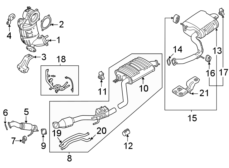 19Exhaust system. Exhaust components.https://images.simplepart.com/images/parts/motor/fullsize/1064323.png